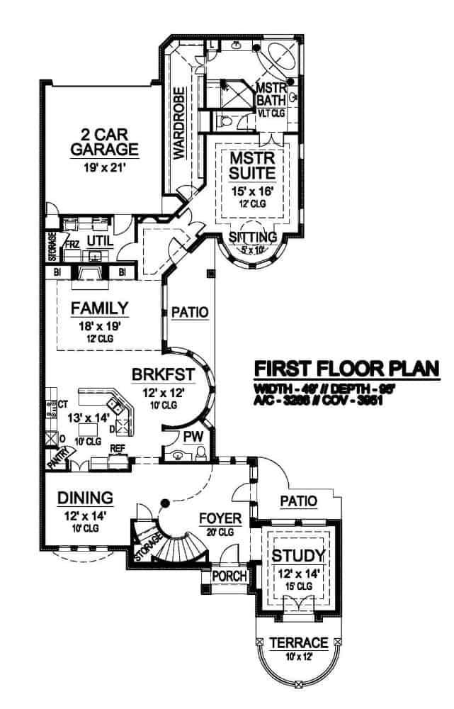 Explore the Spacious Flow of This Smartly Designed First Floor Plan