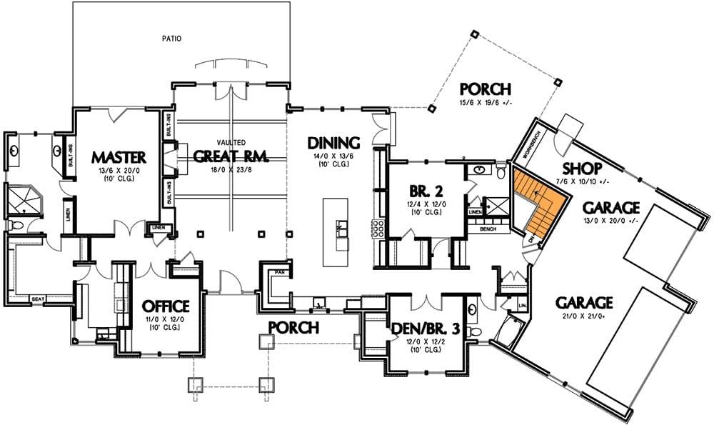 Explore This Spacious Floor Plan with a Vaulted Great Room