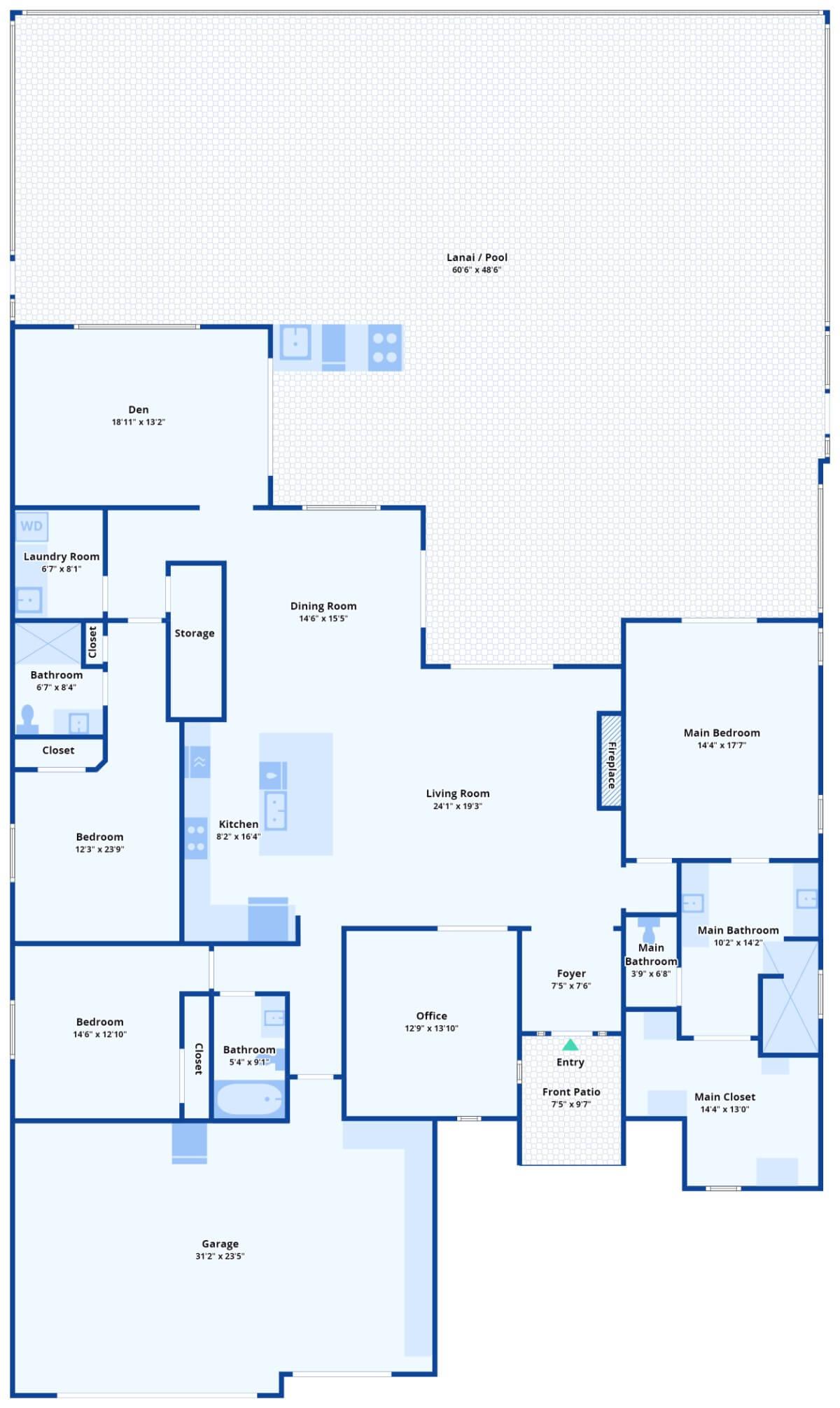 Explore the Flow of This Spacious Open Plan Layout