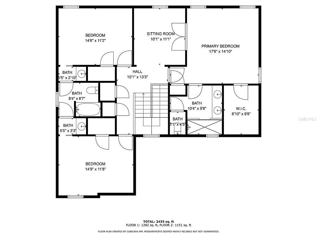 Explore the Efficient Layout of This Upper Floor Plan