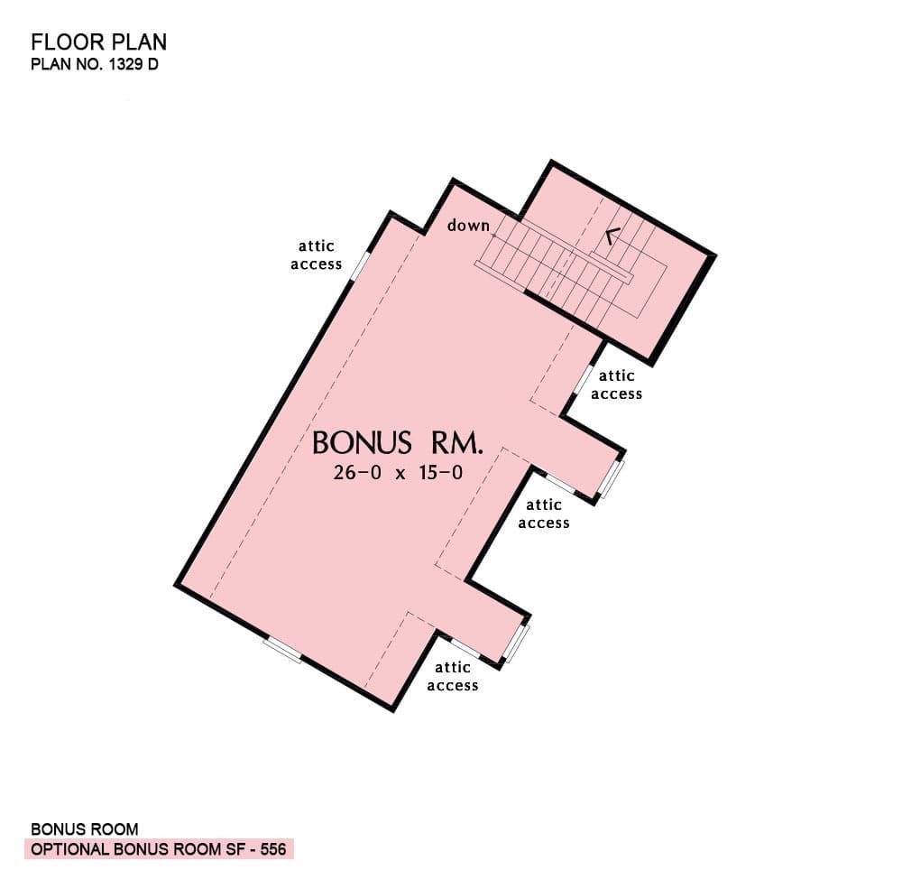 Explore the Potential of This Spacious Bonus Room Layout