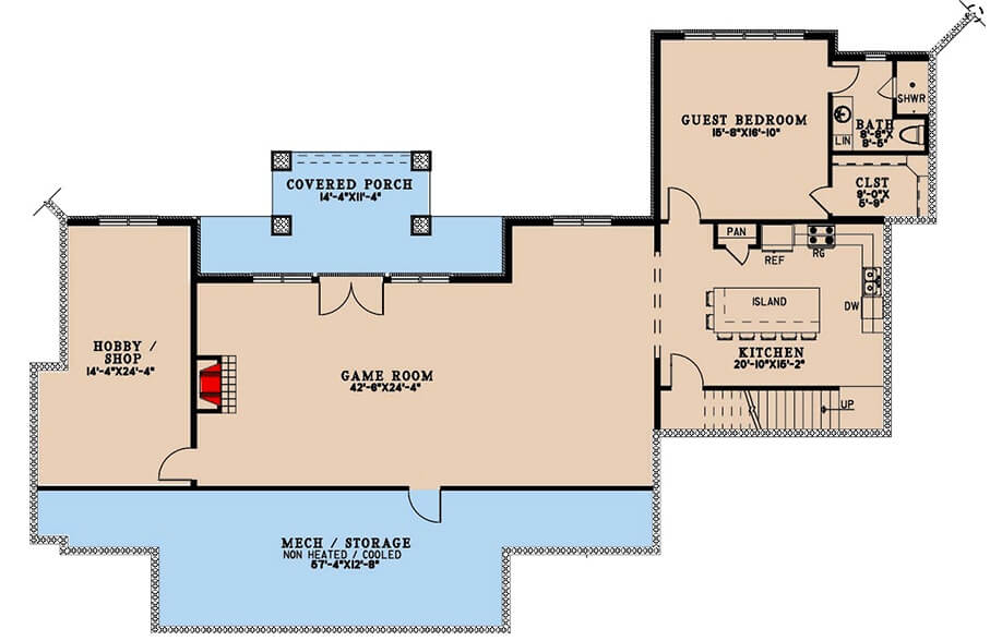 Lower Level Floor Plan