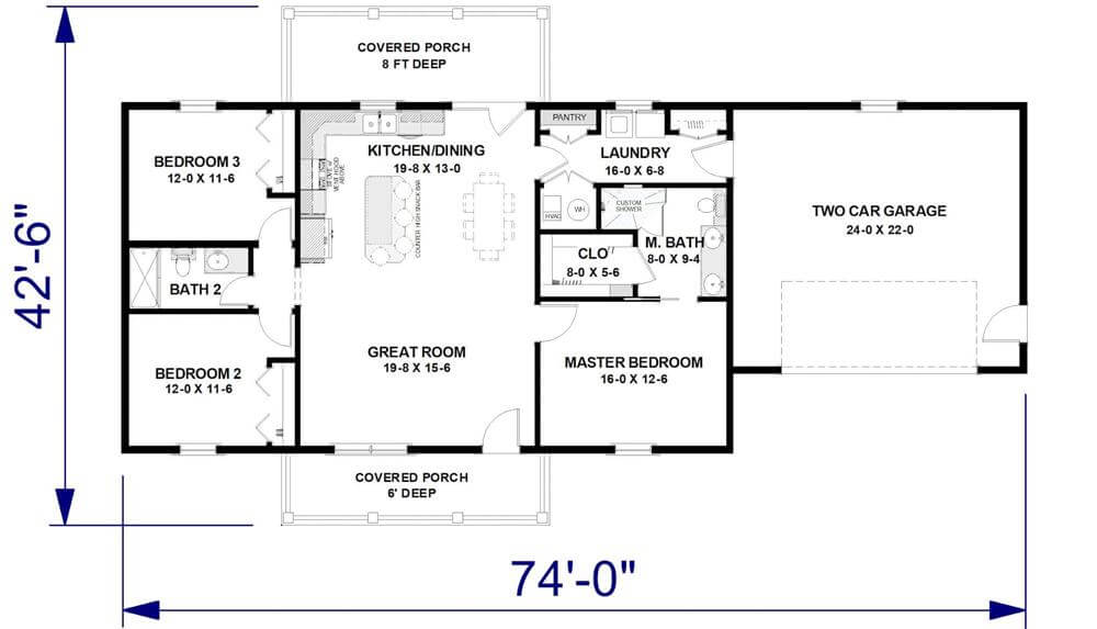 Main Level Floor Plan