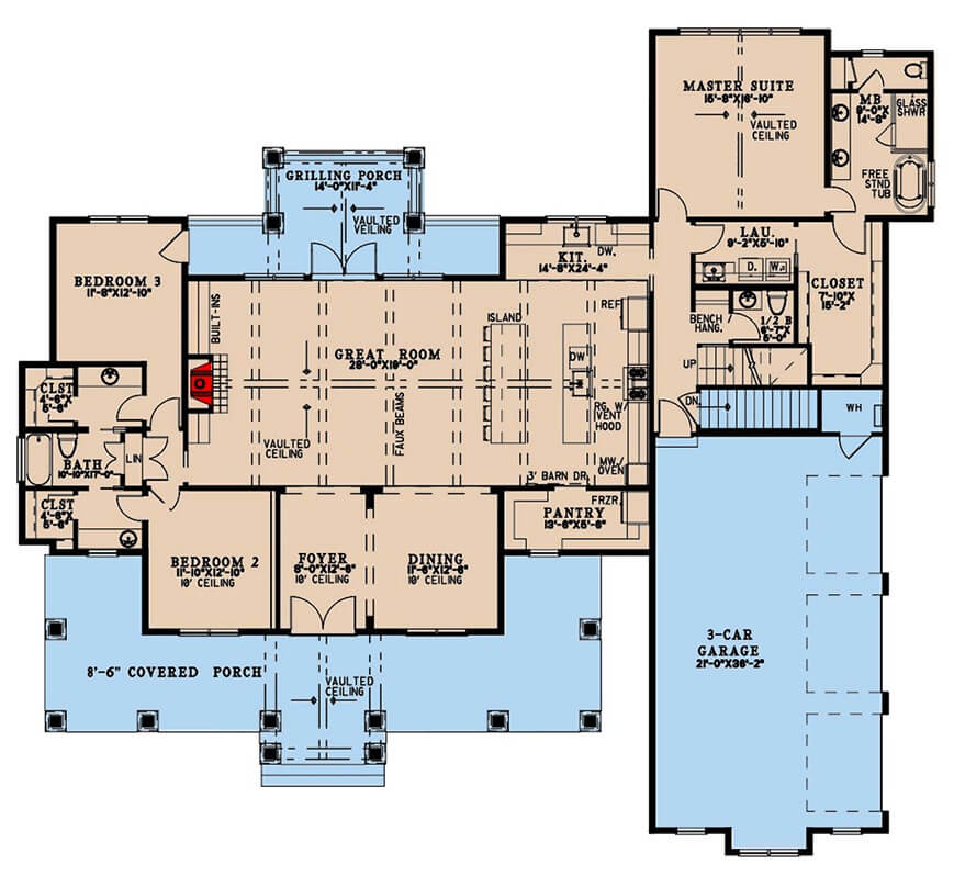 Main Level Floor Plan