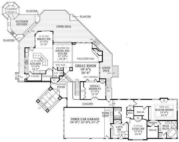 Main Level Floor Plan