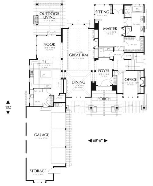 Main Level Floor Plan