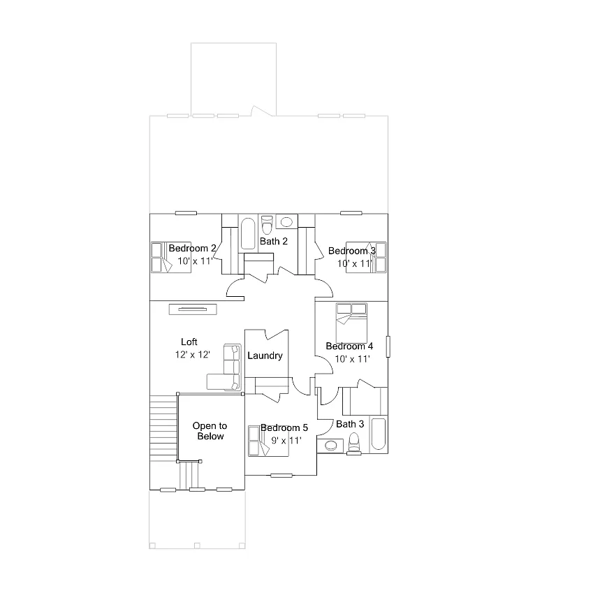 Second Level Floor Plan