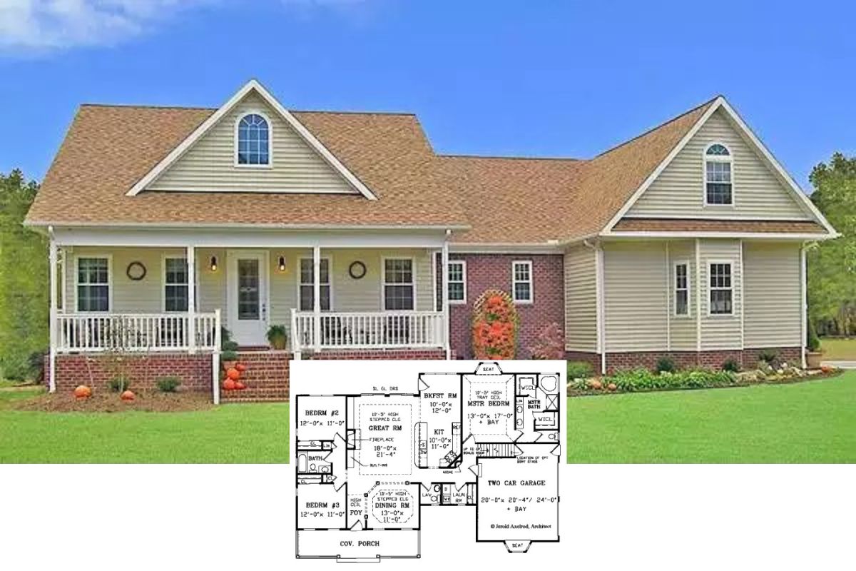 3-Bedroom Augusta Farmhouse with Bonus Room and Open-Concept Living (Floor Plan)