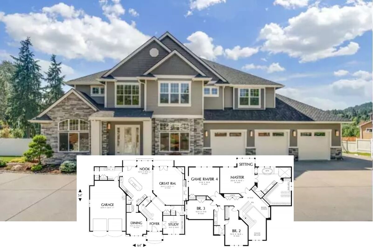 Craftsman-Style 4-Bedroom Canton Home with Jack & Jill Bath and Open-Concept Living (Floor Plan)