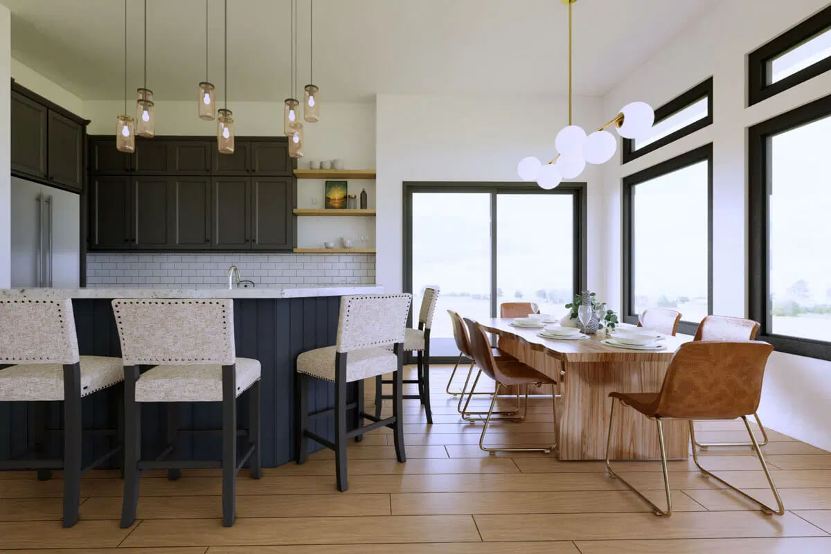 Kitchen and Dining Area