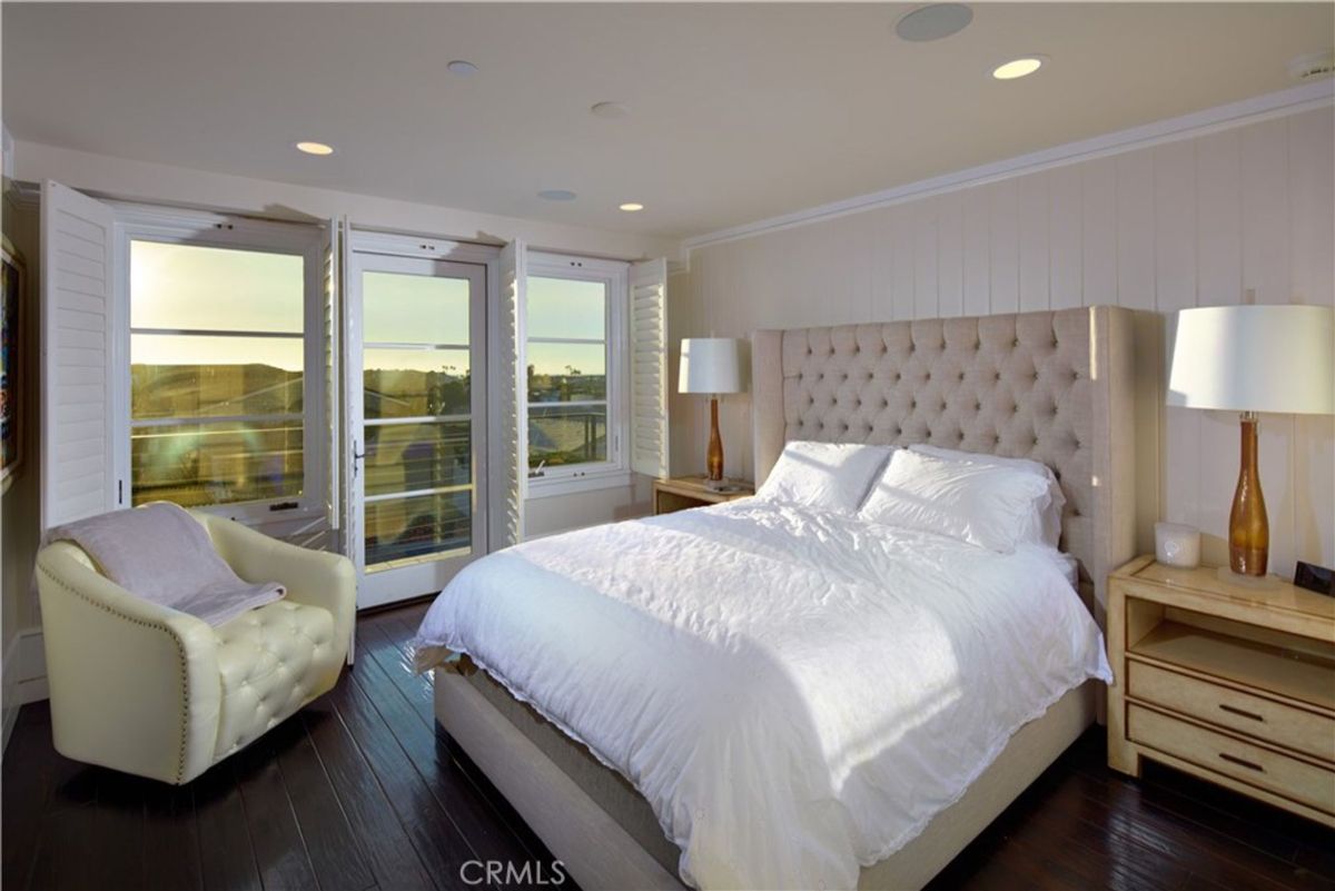 A bedroom with a view.