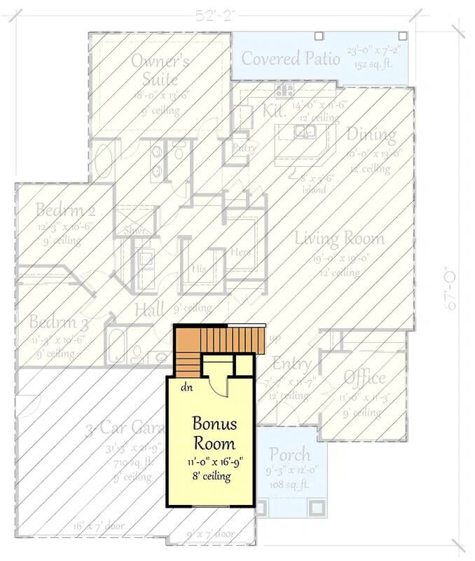 Bonus Level Floor Plan