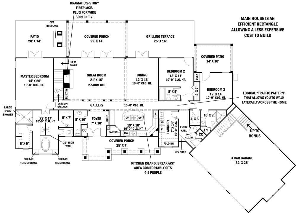 Main Level Floor Plan