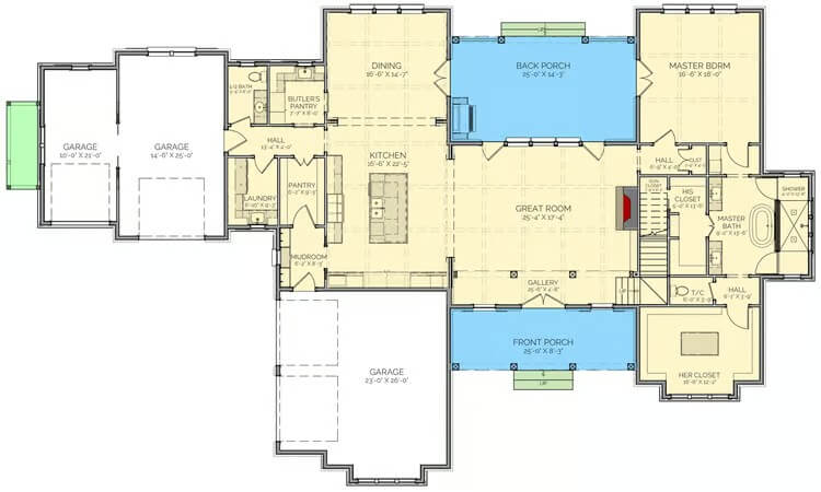 Main Level Floor Plan