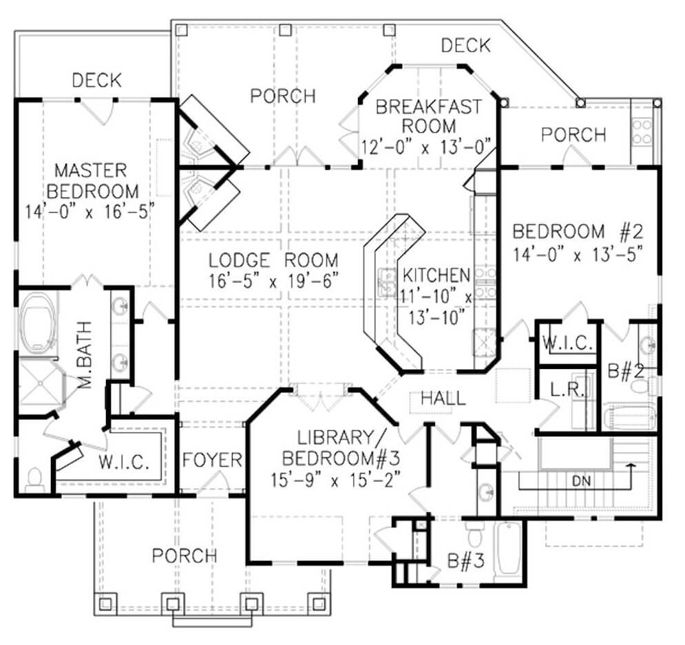 Main Level Floor Plan