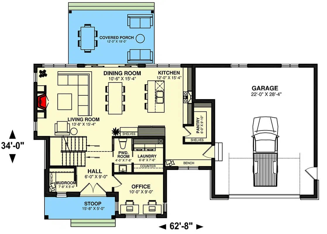 Main Level Floor Plan