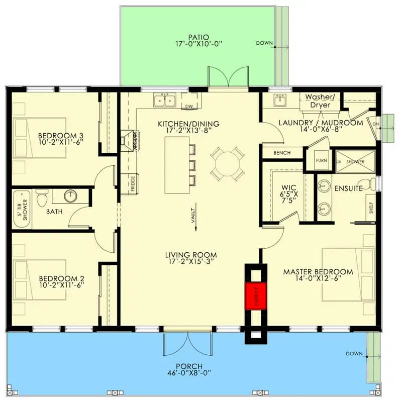 Main Level Floor Plan