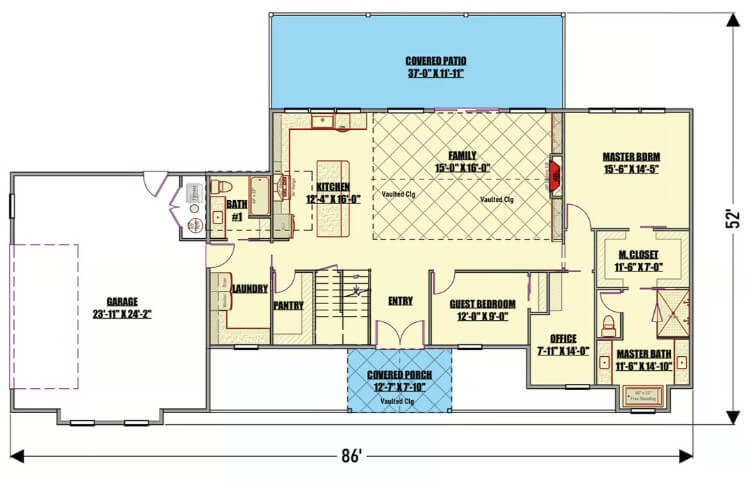 Main Level Floor Plan