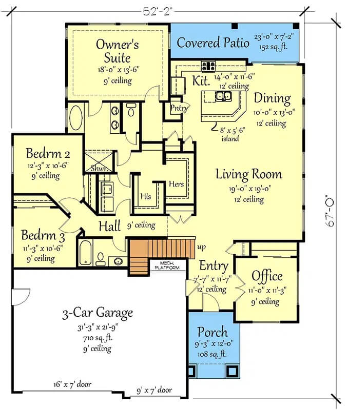 Main Level Floor Plan