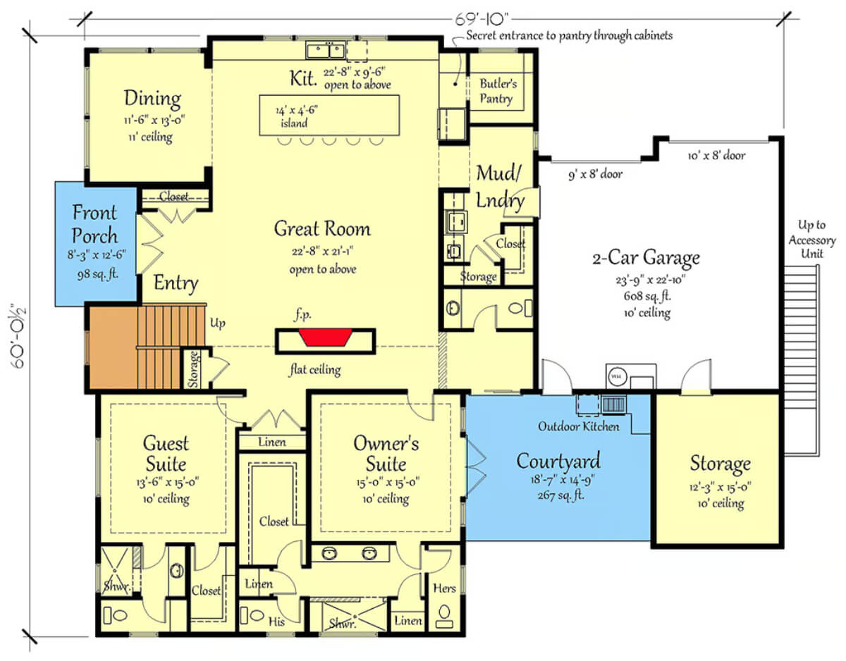 Main Level Floor Plan