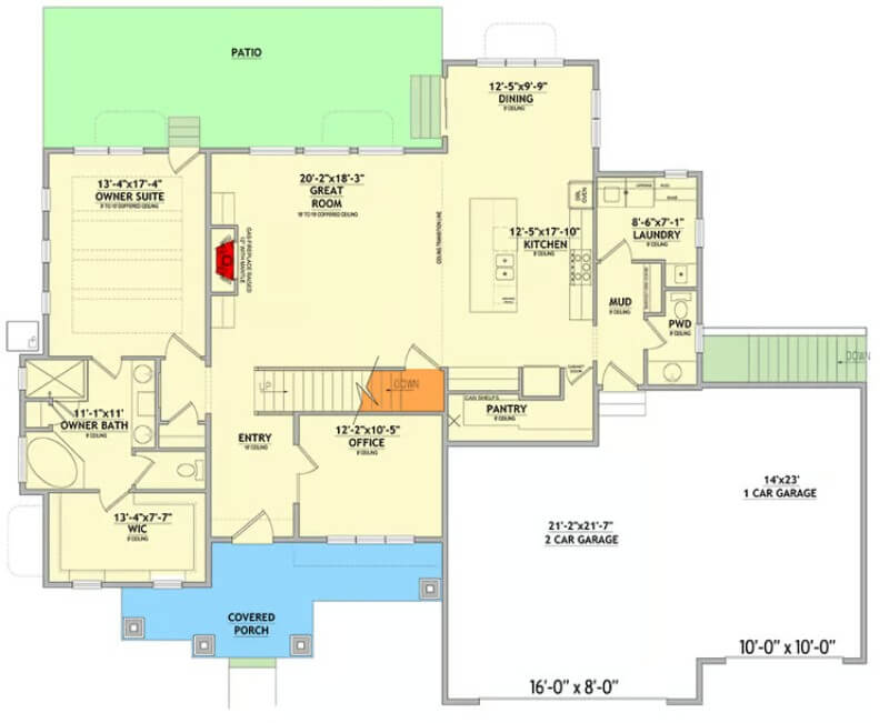 Main Level Floor Plan