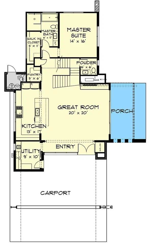 Main Level Floor Plan