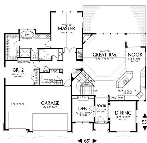 Main Level Floor Plan