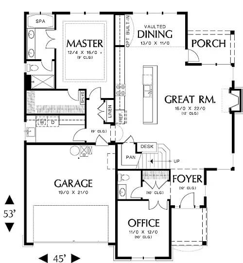 Main Level Floor Plan