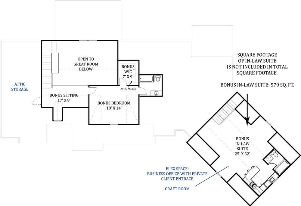 Second Level Floor Plan