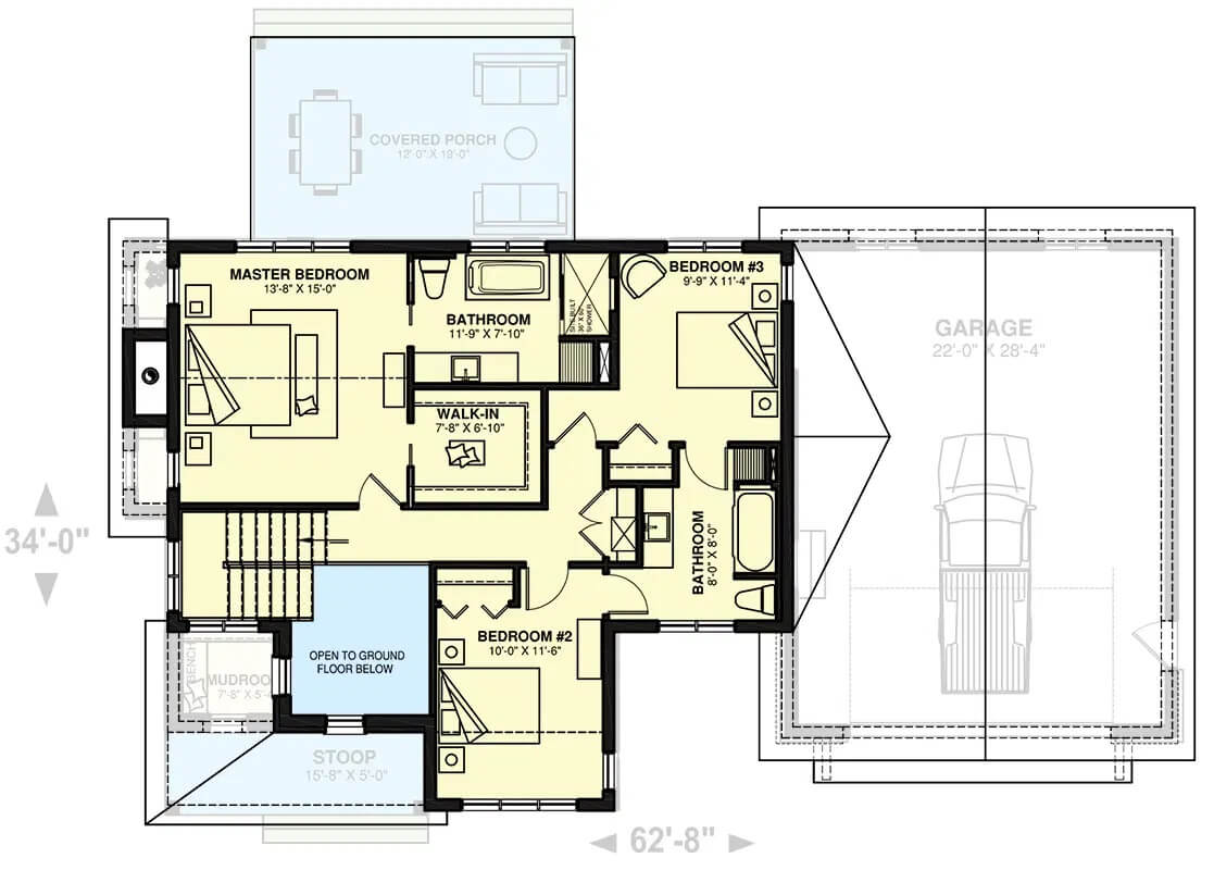 Second Level Floor Plan