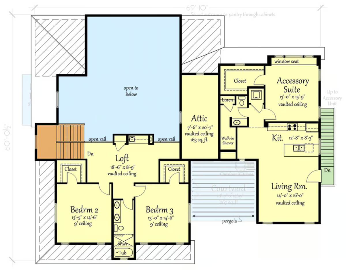 Second Level Floor Plan