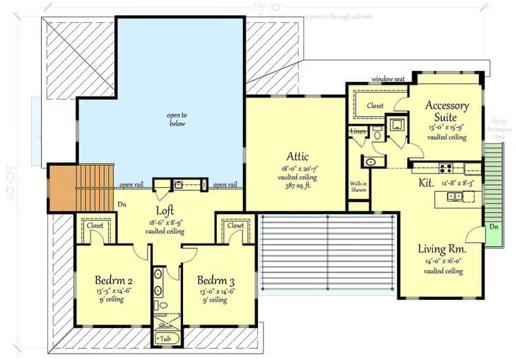 Second Level Floor Plan