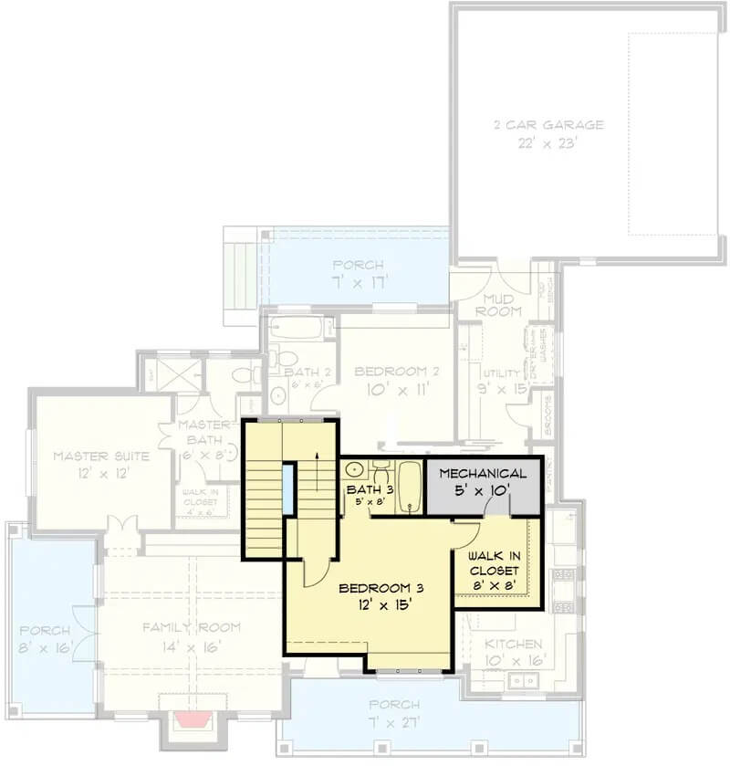 Second Level Floor Plan