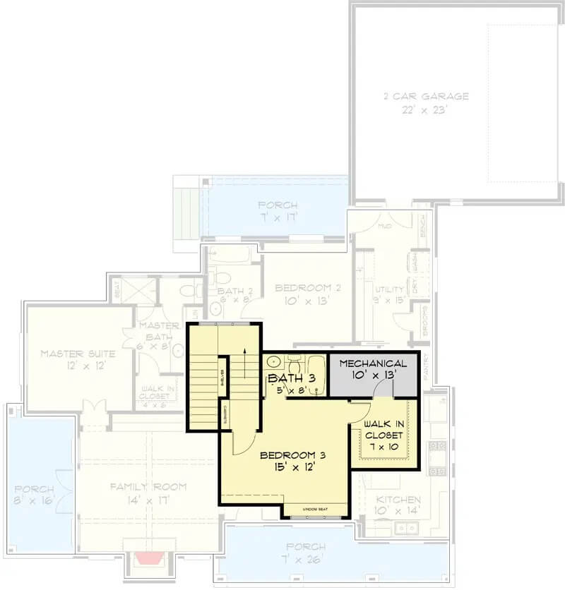 Second Level Floor Plan