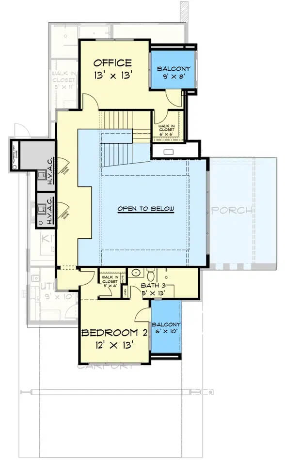 Second Level Floor Plan