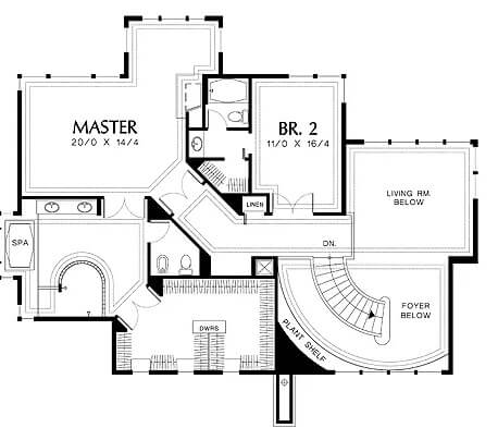 Second Level Floor Plan