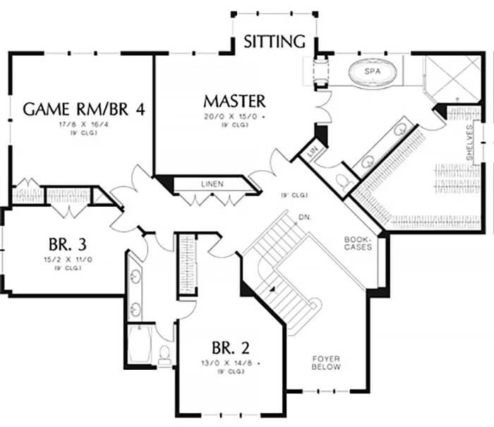 Second Level Floor Plan