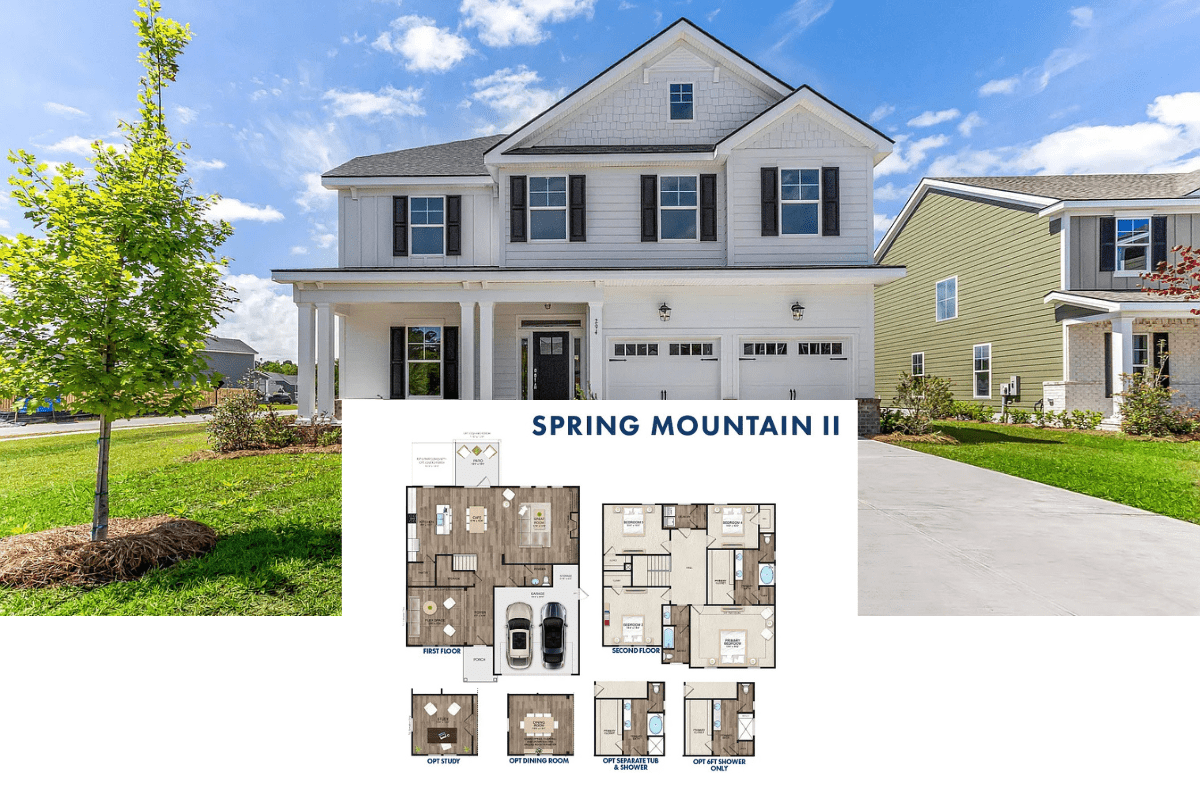 The Spring Mountain II 4-Bedroom Home with Loft and Two-Car Garage (2,567 Sq. Ft. Floor Plan)