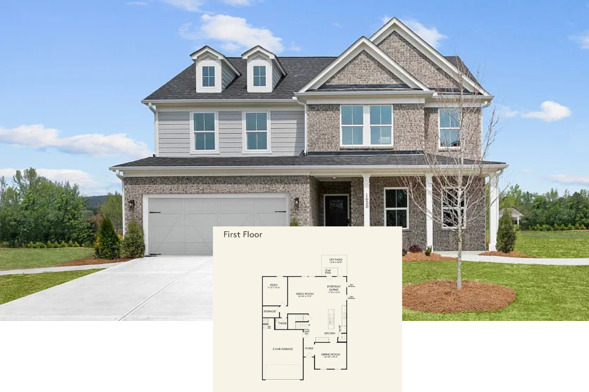 4-Bedroom Mitchell Home with Great Room and 2-Car Garage (3,020 Sq. Ft. Floor Plan)