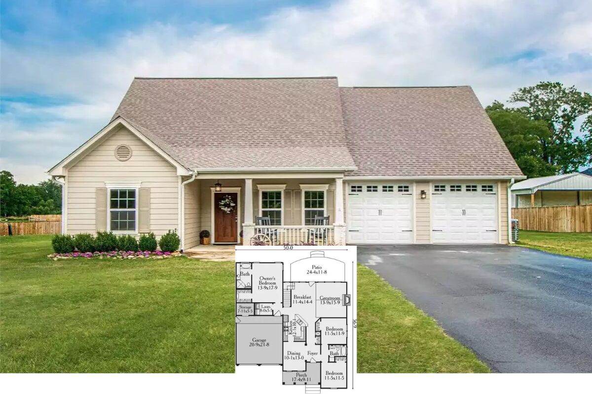 Cottage-Style 3-Bedroom Richardson Home with Double Garage and Bonus Expansion (Floor Plan)