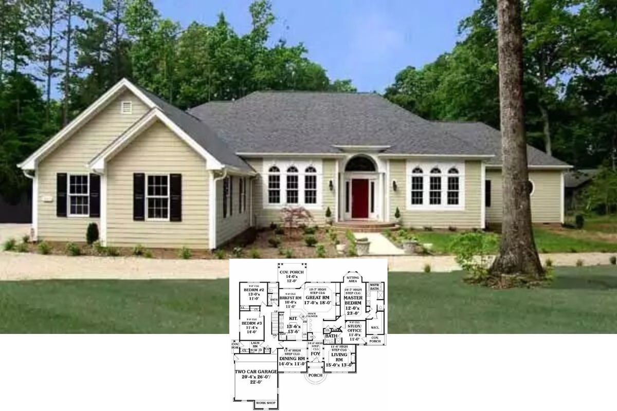 Bainbridge II 4-Bedroom Traditional Home with 2-Car Side-Loading Garage and Covered Patio (Floor Plan)