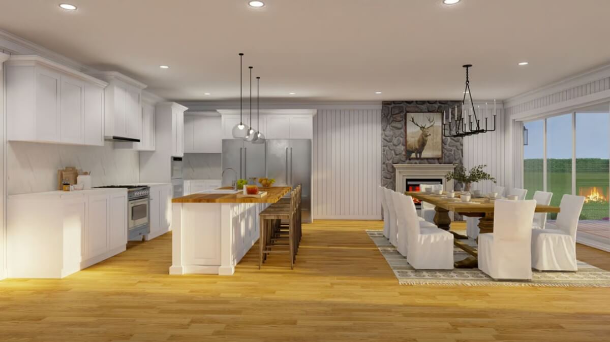 Kitchen and Dining Area