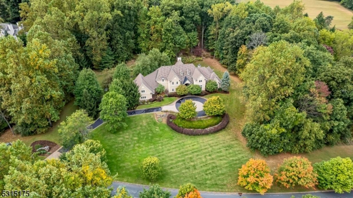 Surrounded by vibrant landscaping and dense woods, this grand property offers ultimate privacy and charm.