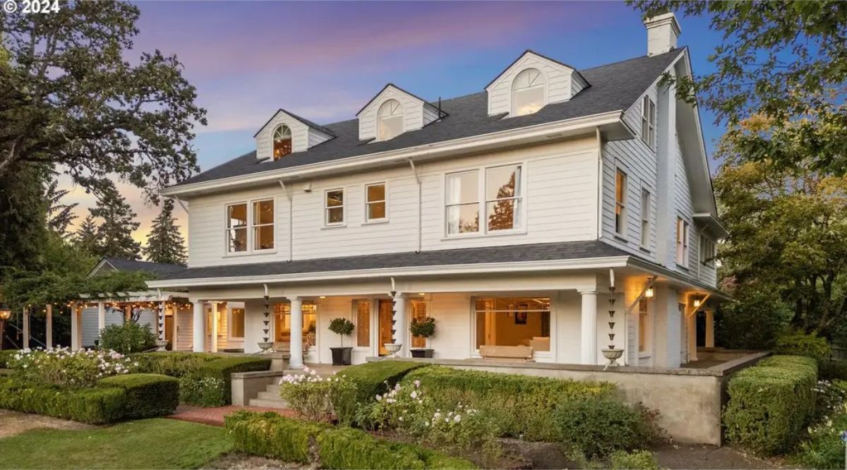 Located in Eugene's Fairmont neighborhood, this meticulously updated 1921 Colonial Craftsman home spans 8,094 square feet.