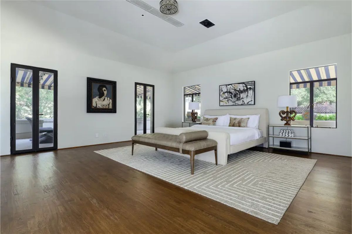 Clean lines and minimalist decor, offering ample open floor space.