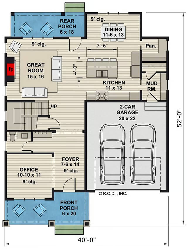 Main Level Floor Plan