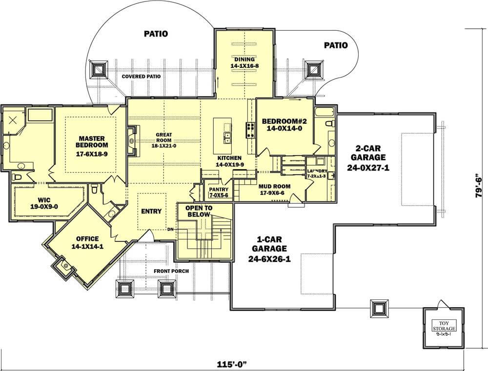 Main Level Floor Plan