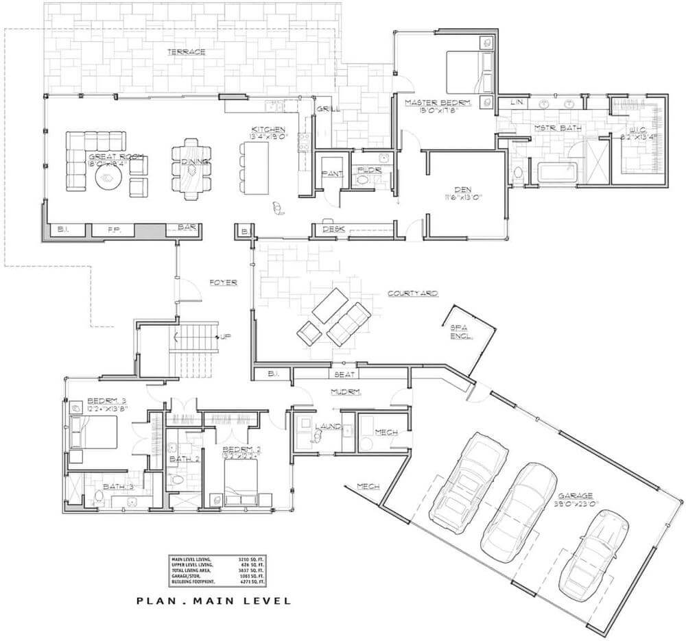 Main Level Floor Plan