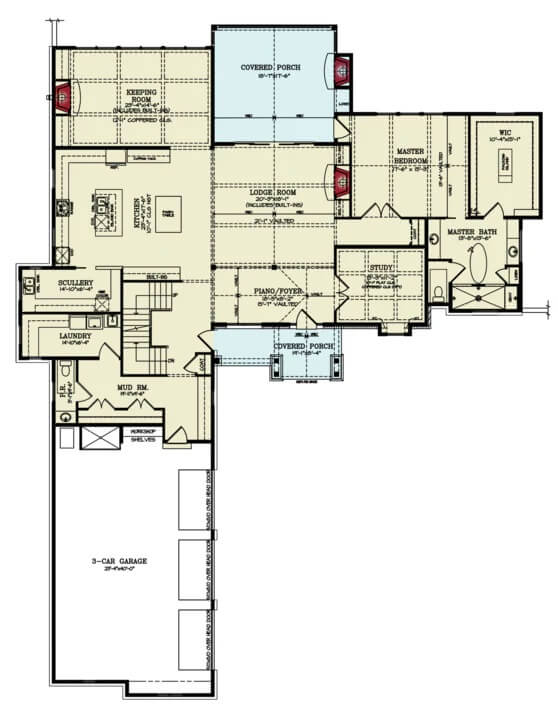 Main Level Floor Plan