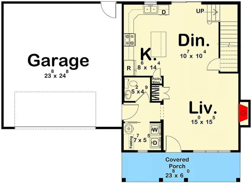 Main Level Floor Plan